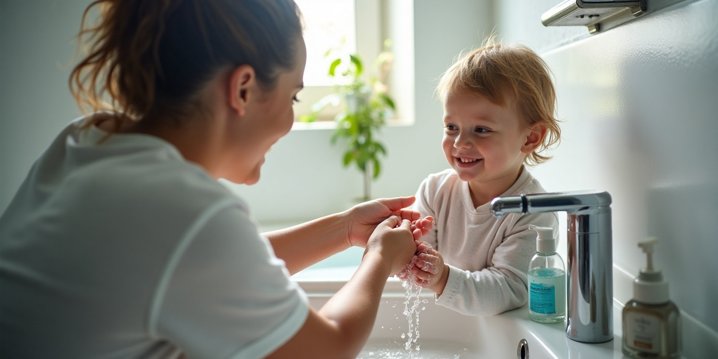 Hygieneerziehung bei Jungen