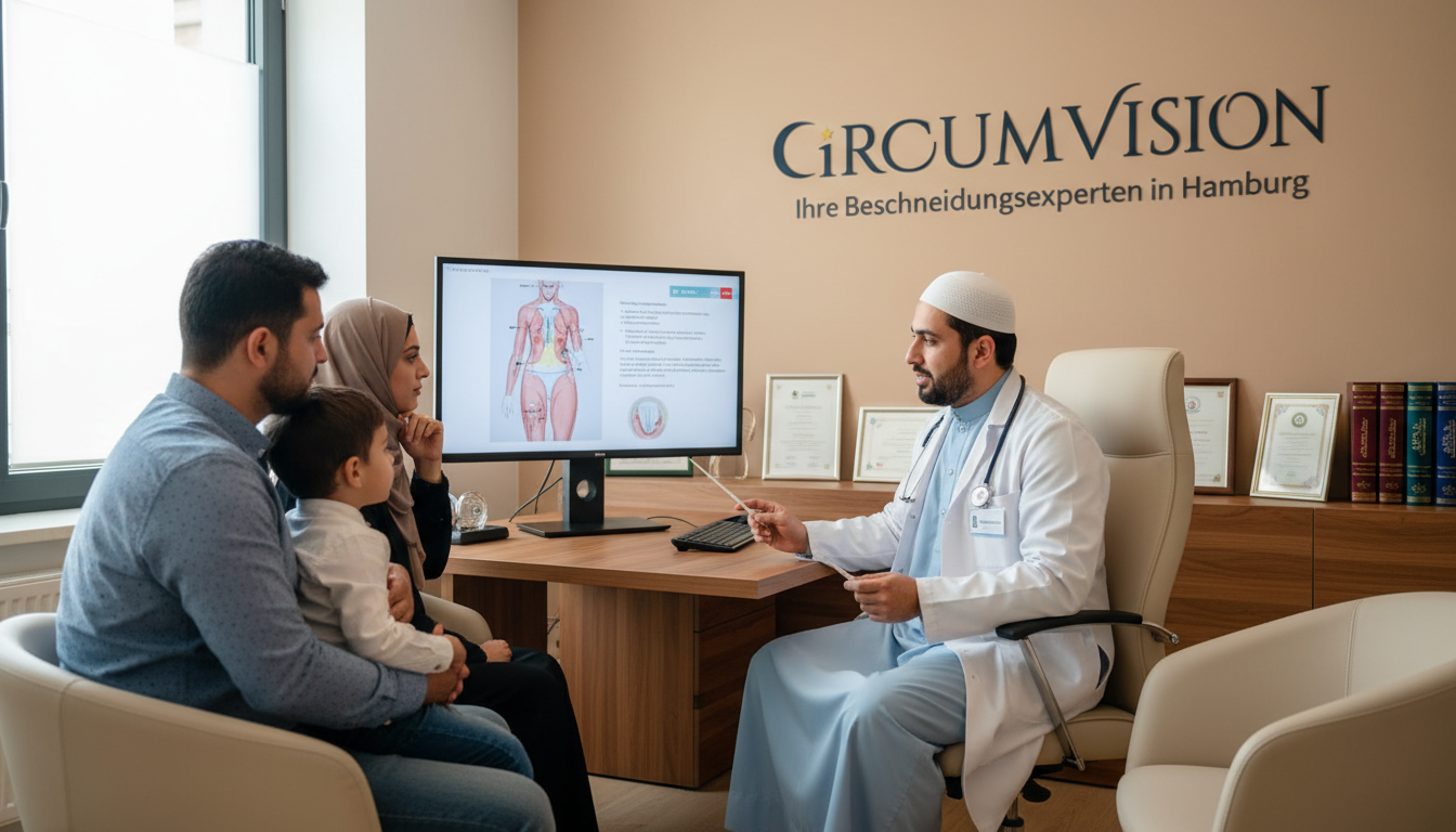 Muslimischer Arzt erklärt Familie den Eingriff – islamische Aufklärung in der Medizin fördert Wissen und Vertrauen