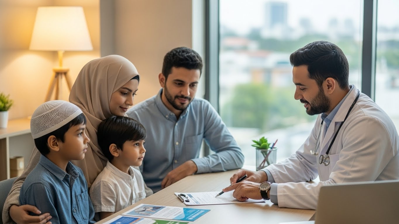 Arzt erklärt Beschneidungskosten einer muslimischen Familie – Transparente Beratung schafft Vertrauen und Sicherheit