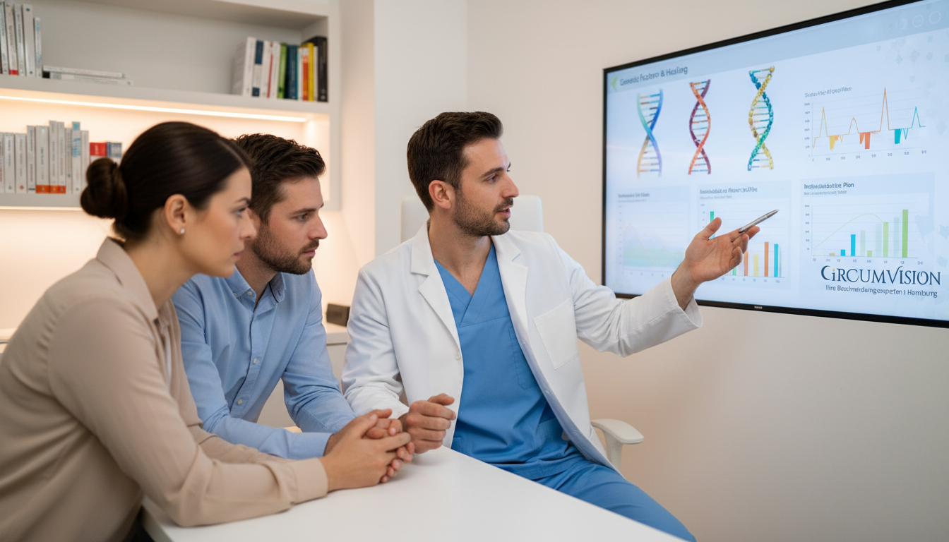 Arzt erklärt Eltern genetik Unterschiede bei Heilung nach Beschneidung – individuelle Medizin und Nachsorge
