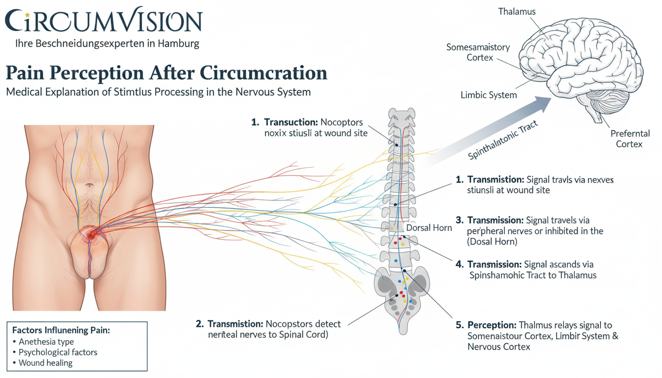 Schmerzempfinden nach Beschneidung – medizinische Erklärung der Reizverarbeitung im Nervensystem
