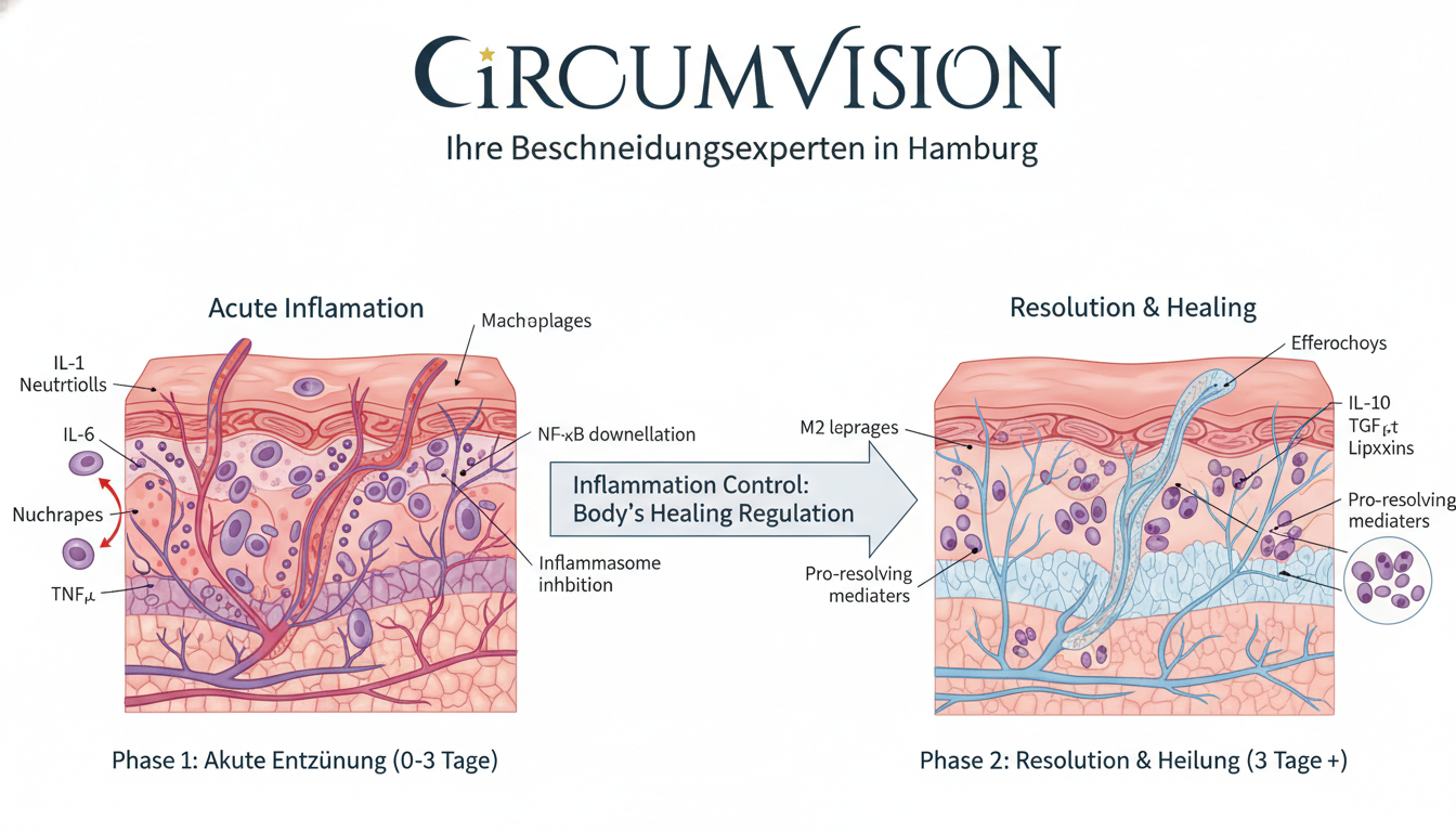 Entzündungssteuerung bei Beschneidung – medizinische Erklärung der Heilungsregulation im Körper